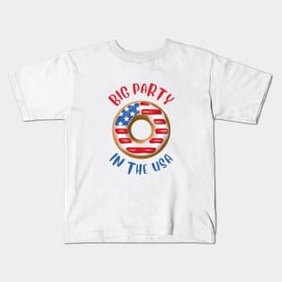 Donuts Party in the USA Kids T-Shirt